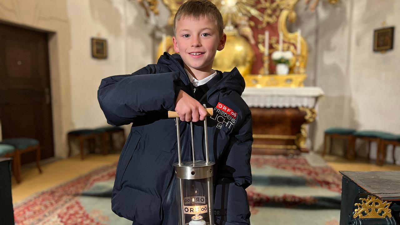 Friedenslichtkind 2024 Matthias Secklehner aus Gmunden